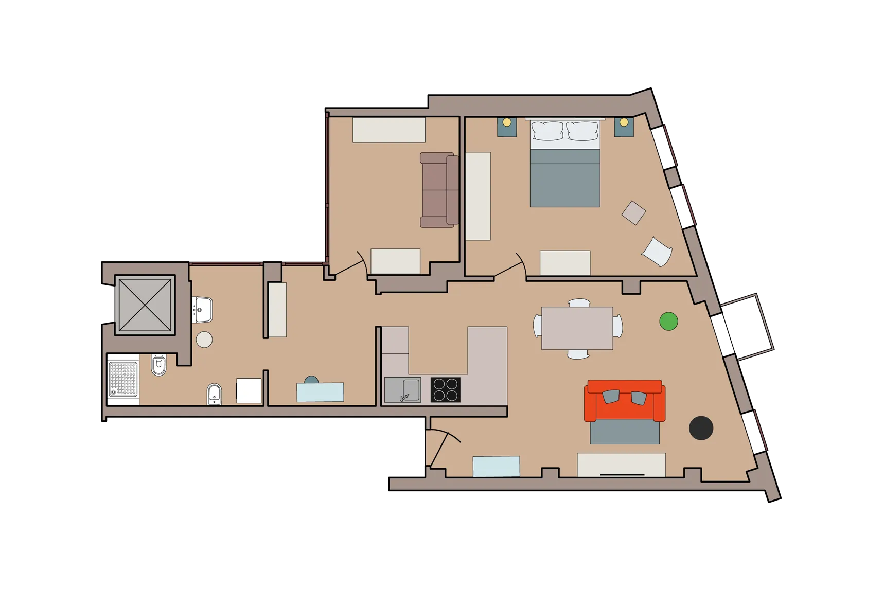 Wohnungsplan Galleria 45
