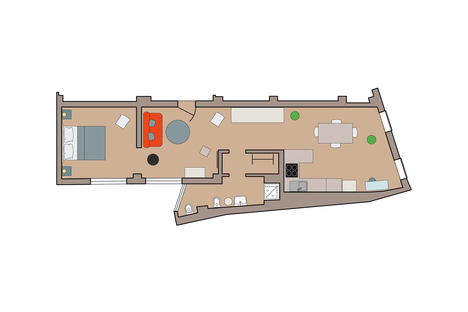 Wohnungsplan Galleria 45